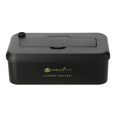 Bamboo Fiber Lunch Box with Utensil Pocket Standard | Black | No Imprint | not available | not available