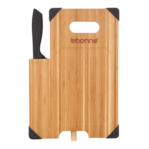Bamboo Cutting Board with Knife