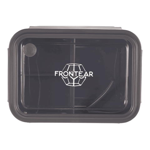 Three Compartment Food Storage Bento Box Standard | Black | No Imprint | not available | not available