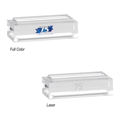 Stackable Clear Acrylic Bar Award White | No Imprint