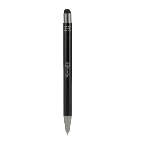 Recycled Aluminum Gel Ballpoint Stylus Standard | Black | No Imprint | not available | not available