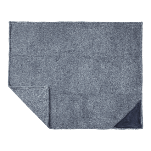 Heathered Fuzzy Fleece Blanket Navy | No Imprint | not available | not available