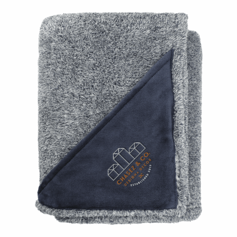 Heathered Fuzzy Fleece Blanket