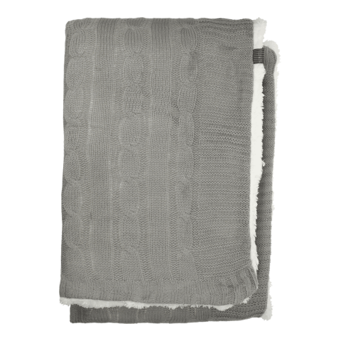 Field &amp; Co.® Cable Knit Sherpa Blanket Gray | No Imprint | not available | not available