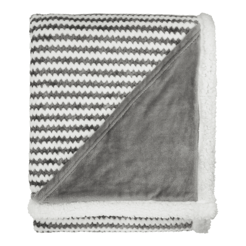 Field &amp; Co.® Chevron Striped Sherpa Blanket Gray | No Imprint | not available | not available