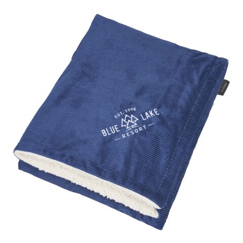 Field and Co.® Corduroy Sherpa Blanket Standard | Navy | No Imprint | not available | not available