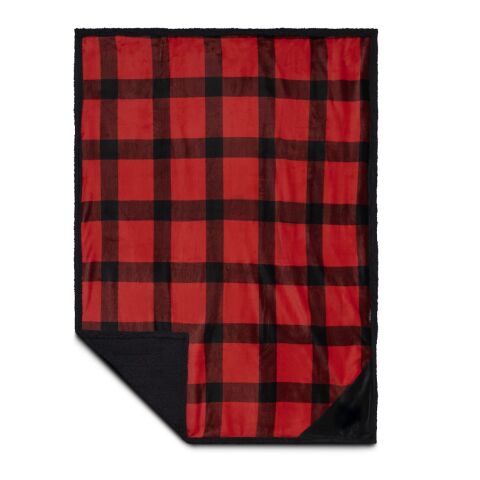 Field &amp; Co.® Buffalo Plaid Sherpa Blanket Red-Black | No Imprint | not available | not available
