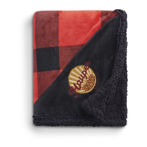 Field &amp; Co.® Buffalo Plaid Sherpa Blanket Red-Black | No Imprint | not available | not available