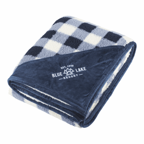 Field &amp; Co.® Double Sided Plaid Sherpa Blanket