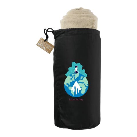 100% Recycled PET Fleece Blanket with RPET Pouch