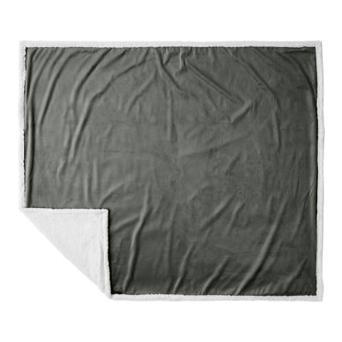 Field &amp; Co. 100% Recycled PET Sherpa Blanket Gray | No Imprint | not available | not available