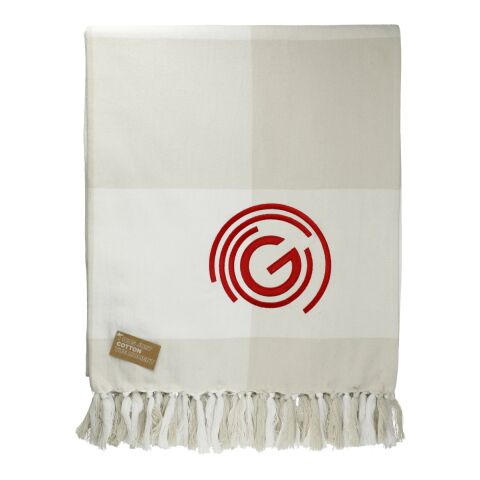 Field &amp; Co. 100% Organic Cotton Check Throw Blanke