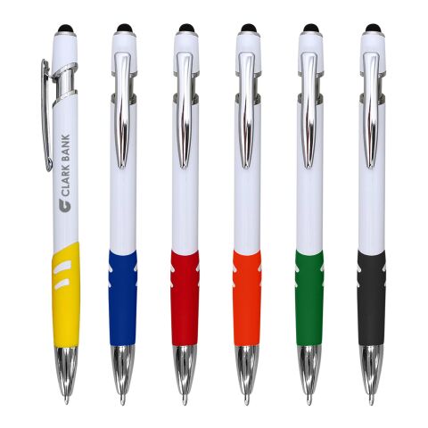 Landon Incline Stylus Pen Standard | White-Royal Blue | No Imprint | not available | not available
