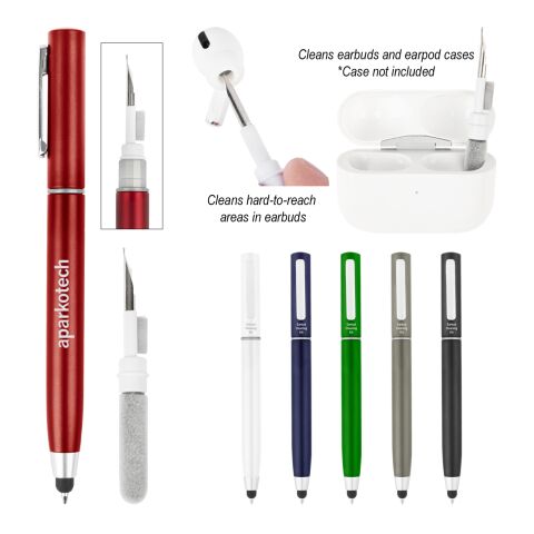 Stylus Pen W Earbud Cleaning Kit Gun Metal | No Imprint | not available | not available