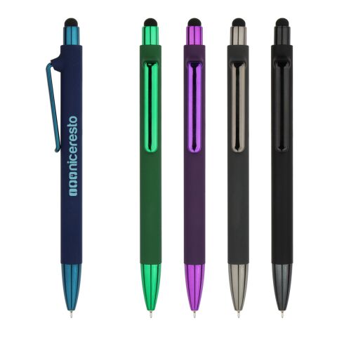 Sonnie Rubberized Pen Blue | No Imprint | not available | not available