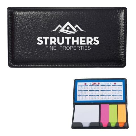 Leather Look Case Of Sticky Notes With Calendar Black | No Imprint | not available | not available