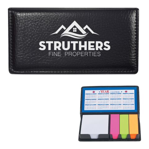 Leather Look Case Of Sticky Notes With Calendar