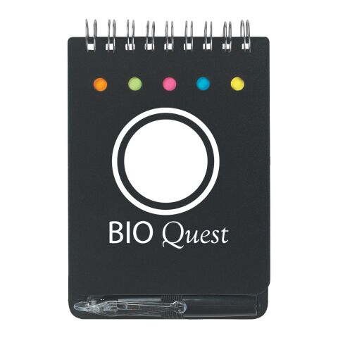 Spiral Jotter With Sticky Notes, Flags &amp; Pen Black | No Imprint | not available | not available
