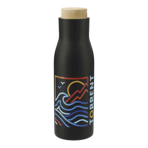 Shaco Copper Vac Bottle w/ FSC Bamboo Cap 17oz Standard | Black | No Imprint | not available | not available