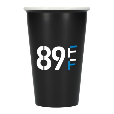 Dimple Double Wall Ceramic Cup 10oz Standard | Black | No Imprint | not available | not available