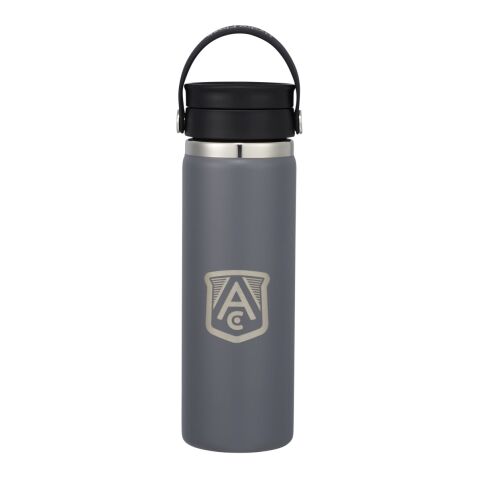 Hydro Flask® Wide Mouth With Flex Sip™ Lid 20oz Standard | Stone | Laser Engraving | Centered on tumbler opposite Hydro Flask, - Center of art 5.73&quot; up from bottom | 1.75 Inches × 1.00 Inches