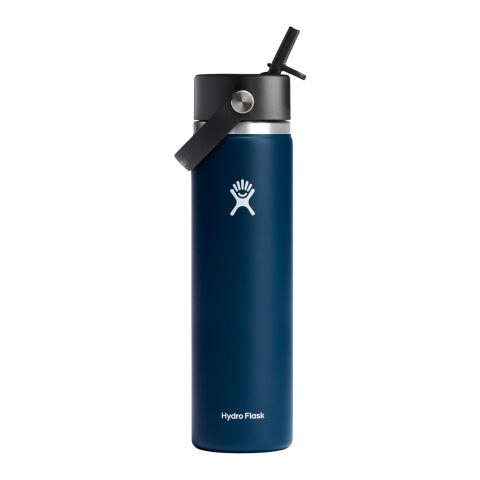 Hydro Flask® Wide Mouth with Flex Straw Cap 24oz Standard | Indigo (IDG) | No Imprint | not available | not available