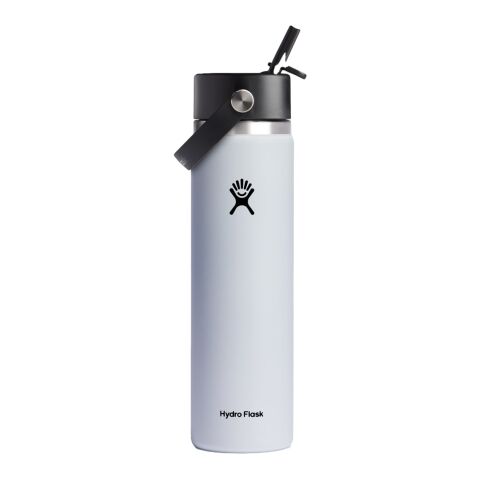 Hydro Flask® Wide Mouth with Flex Straw Cap 24oz Standard | White | No Imprint | not available | not available