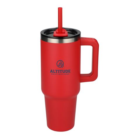 Pinnacle Recycled Travel Tumbler with Straw 40oz Standard | Red | No Imprint | not available | not available