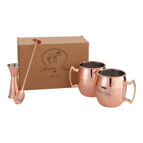 Moscow Mule Mug 4-in-1 Gift Set Standard | Orange | No Imprint | not available | not available
