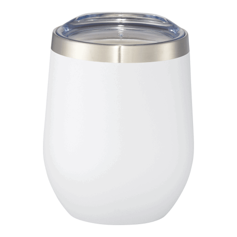 Corzo Copper Vacuum Insulated Cup 12oz White | No Imprint | not available | not available