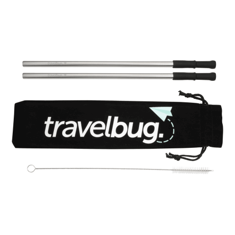 Reusable Stainless steel Straw Set with Brush 