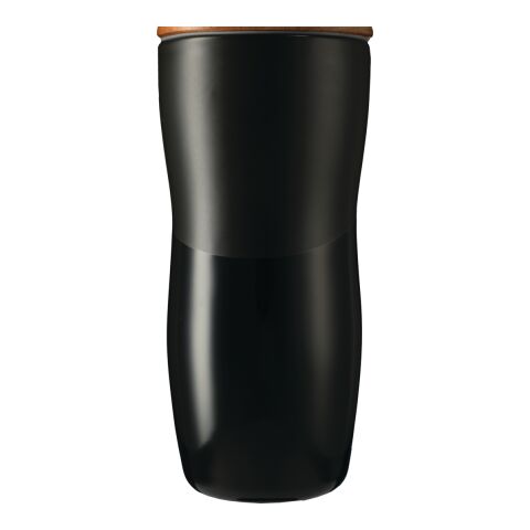 Reno Double Wall Ceramic Tumbler w/Wood Lid 10oz Black | No Imprint | not available | not available