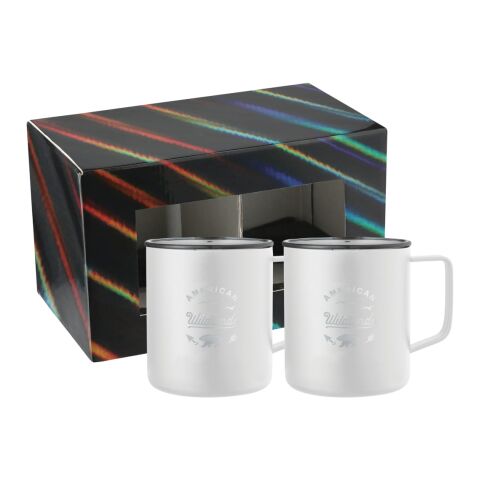 Rover Camp Mug 14oz  2 in 1 Gift Set White | No Imprint