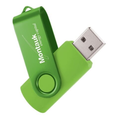 Rotate 2Tone Flash Drive 4GB Standard | Lime | No Imprint | not available | not available