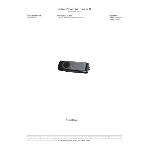 Rotate 2Tone Flash Drive 4GB