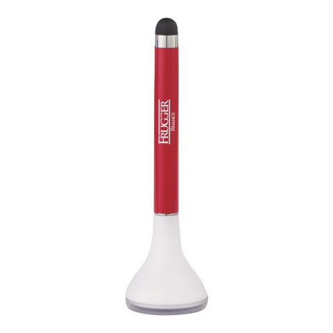 Stylus Pen Stand With Screen Cleaner White Red | No Imprint | not available | not available