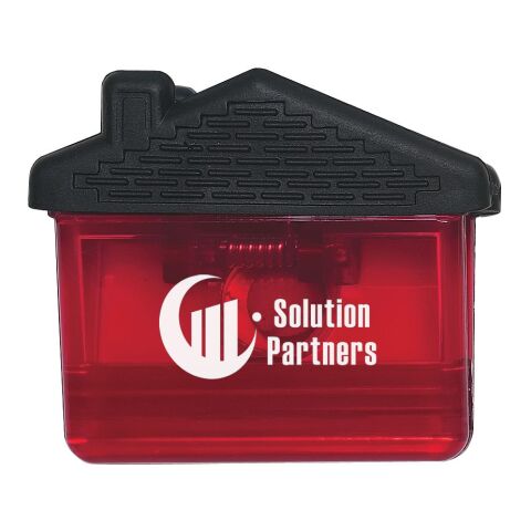 House Shape Clip Transparent Red