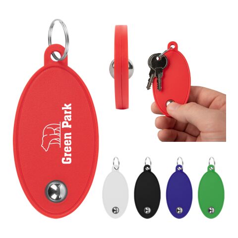 Fidget Keychain Black | 1 color PAD PRINT | Side1 | 1.50 Inches × 0.75 Inches
