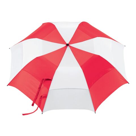 58&quot; Vented Auto Open Folding Golf Umbrella Red-White | No Imprint | not available | not available