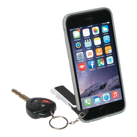 Bottle Opener/Phone Stand Key Chain White/Black | No Imprint | not available | not available