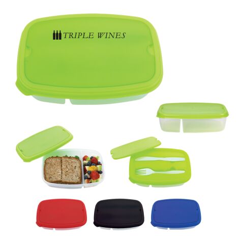2-Section Lunch Container Red | No Imprint | not available | not available