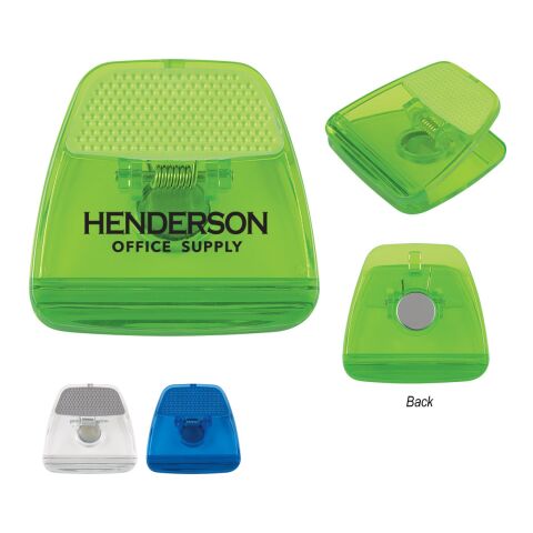 Magnetic Memo Clip Translucent Blue | No Imprint