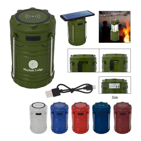 COB Pop-Up Lantern With Wireless Charger Navy Blue | No Imprint | not available | not available