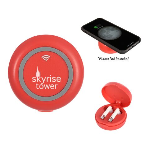 TEMPO TRUE WIRELESS EARBUDS &amp; CHARGING BASE Red | No Imprint | not available | not available
