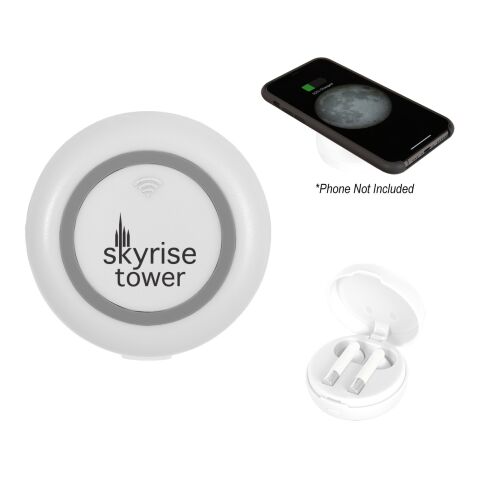 TEMPO TRUE WIRELESS EARBUDS &amp; CHARGING BASE White