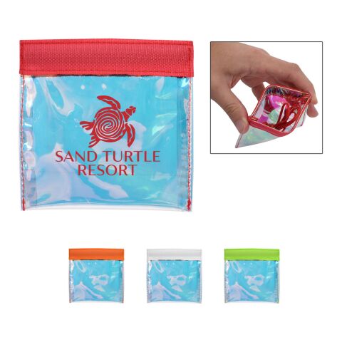 Iridescent Squeeze Tech Pouch Red | No Imprint | not available | not available