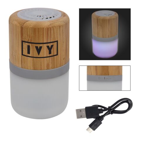 Bamboo Wireless Light Up Speaker Brown | No Imprint | not available | not available