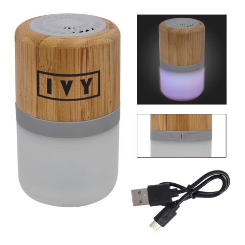 Bamboo Wireless Light Up Speaker Brown | No Imprint | not available | not available