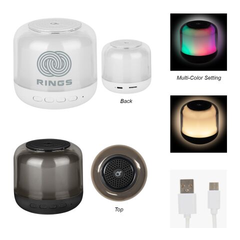 Wireless Speaker With Touch Sensor Night Light White | No Imprint | not available | not available