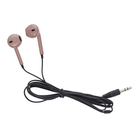 Metallic Wired Earbuds Rose Gold | No Imprint